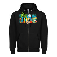 Black love summer teacher Zipper Hoodie - Zillion Design Studio