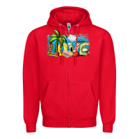 Red love summer teacher Zipper Hoodie - Zillion Design Studio