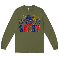Army Green star spangled and sassy billie wilder Long Sleeve Tee - texasbilliewilder
