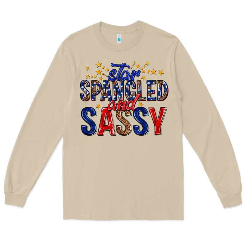 Star Spangled And Sassy Billie Wilder Long Sleeve Tee by texasbilliewilder | Teevron