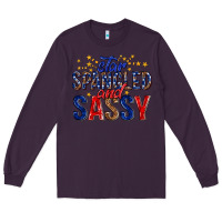 Plum star spangled and sassy billie wilder Long Sleeve Tee - texasbilliewilder