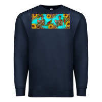 Navy skeleton coffee and coffee plants 11 oz Premium Sweatshirt - Artiststas