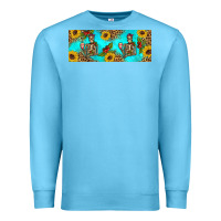 Ocean Blue skeleton coffee and coffee plants 11 oz Premium Sweatshirt - Artiststas