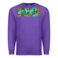 Purple skeleton coffee and coffee plants 11 oz Premium Sweatshirt - Artiststas