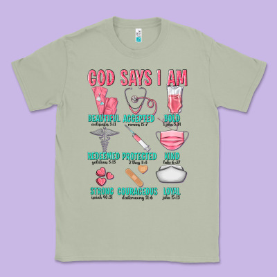 God Says I Am Classic Tee Designed By Texasbilliewilder