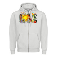 Dove Grey love summer nurse Zipper Hoodie - Zillion Design Studio