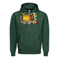 Sports Green love summer nurse Zipper Hoodie - Zillion Design Studio