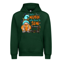 Forest Green just a woman who loves to sew Urban Hoodie - NancyCooperArtShop