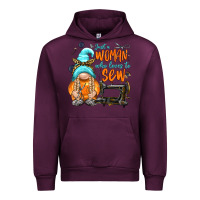 Mauve Wine just a woman who loves to sew Urban Hoodie - NancyCooperArtShop