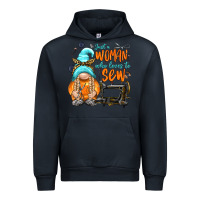 Navy just a woman who loves to sew Urban Hoodie - NancyCooperArtShop