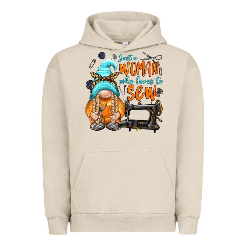 Just A Woman Who Loves To Sew Urban Hoodie by NancyCooperArtShop | Teevron