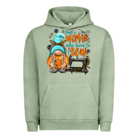 Pigment Oil Green just a woman who loves to sew Urban Hoodie - NancyCooperArtShop