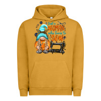 Pigment Peanut Butter just a woman who loves to sew Urban Hoodie - NancyCooperArtShop