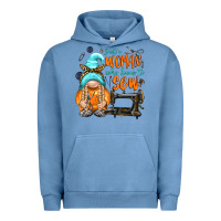 Pigment Pebble Blue just a woman who loves to sew Urban Hoodie - NancyCooperArtShop