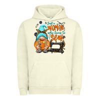 Pigment Pistachio just a woman who loves to sew Urban Hoodie - NancyCooperArtShop