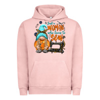 Pigment Salmon just a woman who loves to sew Urban Hoodie - NancyCooperArtShop