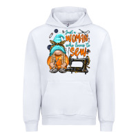 White just a woman who loves to sew Urban Hoodie - NancyCooperArtShop