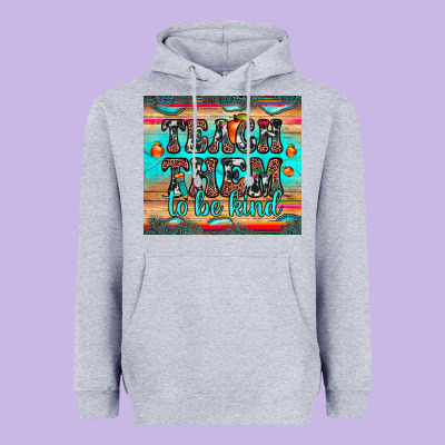 Teach Them To Be Kind Heavyweight Hoodie Designed By Jahusdesignshop