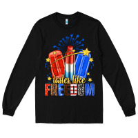 Black tastes like freedom popsicles billie wilder Long Sleeve Tee - texasbilliewilder