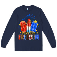Navy tastes like freedom popsicles billie wilder Long Sleeve Tee - texasbilliewilder