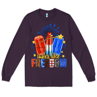 Plum tastes like freedom popsicles billie wilder Long Sleeve Tee - texasbilliewilder
