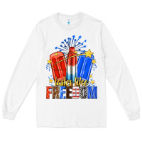 White tastes like freedom popsicles billie wilder Long Sleeve Tee - texasbilliewilder