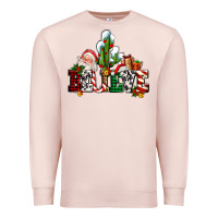 Pale Pink believe christmas and santa Premium Sweatshirt - AdoDesignShop