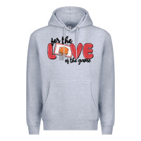 Heather Grey for the love of the game Premium Hoodie - MaliasSmallBusiness
