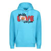 Ocean Blue for the love of the game Premium Hoodie - MaliasSmallBusiness