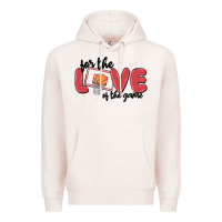 Pale Pink for the love of the game Premium Hoodie - MaliasSmallBusiness