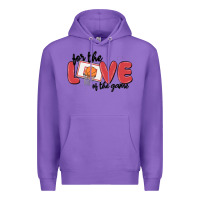 Purple for the love of the game Premium Hoodie - MaliasSmallBusiness