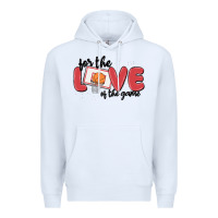 White for the love of the game Premium Hoodie - MaliasSmallBusiness