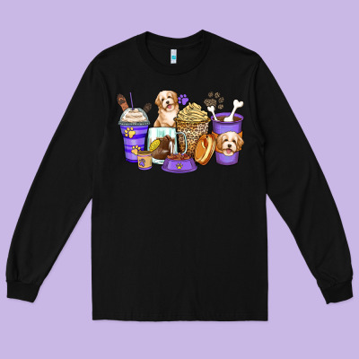Havanese Terrier Coffee Cups Long Sleeve Tee Designed By Zillion Design Studio