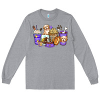 Heather Grey havanese terrier coffee cups Long Sleeve Tee - Zillion Design Studio