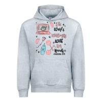 Heather Grey she works willingly with her hands Urban Hoodie - MaliasSmallBusiness