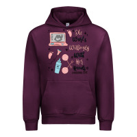 Mauve Wine she works willingly with her hands Urban Hoodie - MaliasSmallBusiness