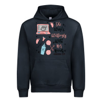 Navy she works willingly with her hands Urban Hoodie - MaliasSmallBusiness