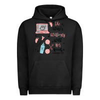 Pigment Black she works willingly with her hands Urban Hoodie - MaliasSmallBusiness