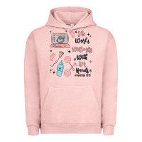 Pigment Salmon she works willingly with her hands Urban Hoodie - MaliasSmallBusiness