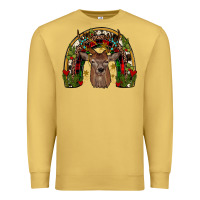 Antique Gold deer rainbow Premium Sweatshirt - JahusDesignShop