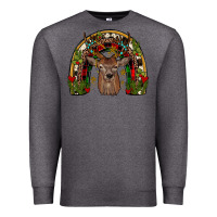 Charcoal Heather deer rainbow Premium Sweatshirt - JahusDesignShop