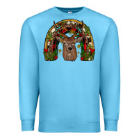 Ocean Blue deer rainbow Premium Sweatshirt - JahusDesignShop