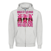 Dove Grey Breast Cancer Warrior Afro Gnomes Zipper Hoodie - texasbilliewilder
