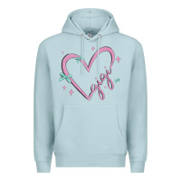 Blue Mist gigi with heart and ribbons Premium Hoodie - MaliasSmallBusiness