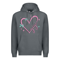 Rock gigi with heart and ribbons Premium Hoodie - MaliasSmallBusiness