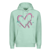 Seafoam gigi with heart and ribbons Premium Hoodie - MaliasSmallBusiness