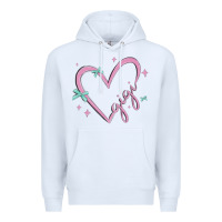 White gigi with heart and ribbons Premium Hoodie - MaliasSmallBusiness