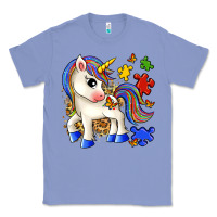 Colony Blue autism unicorn Classic Tee - Zillion Design Studio