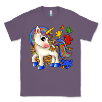 Lavender autism unicorn Classic Tee - Zillion Design Studio