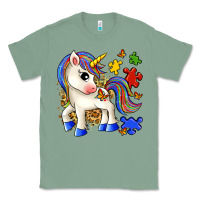 Sage autism unicorn Classic Tee - Zillion Design Studio